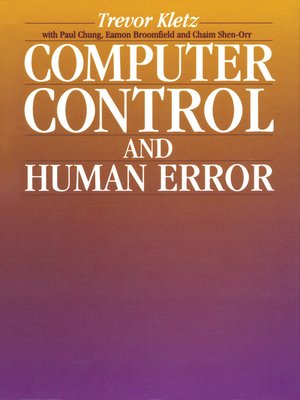 cover image of Computer Control and Human Error